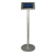 Freestanding iPad Holder Silver Landscape