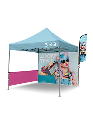 Zoom Tent and Zoom Flag